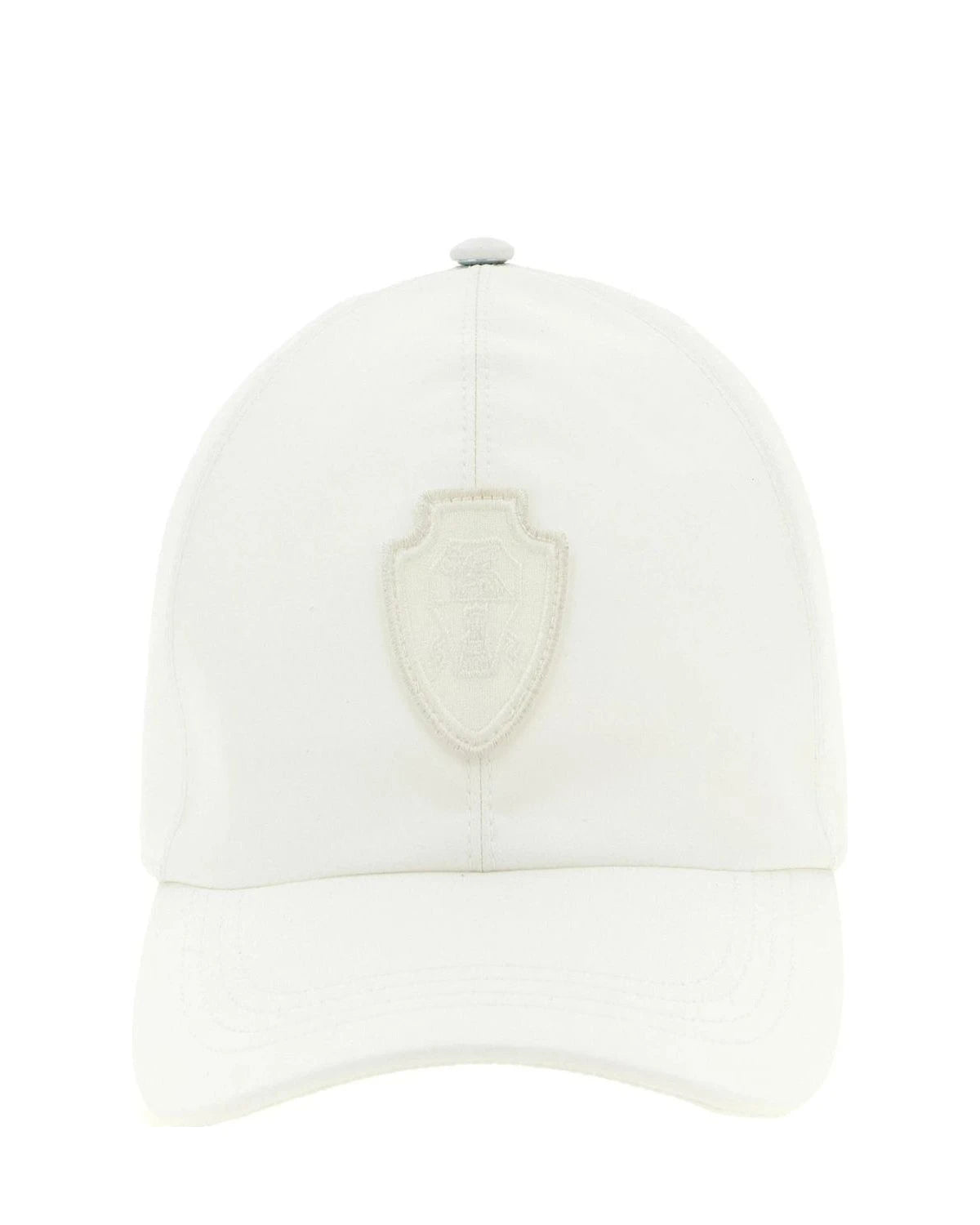 Brunello Cucinelli Baseball Cap in white, Polyester