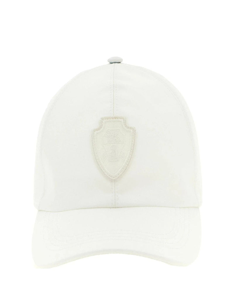 Brunello Cucinelli Baseball Cap in white, Polyester