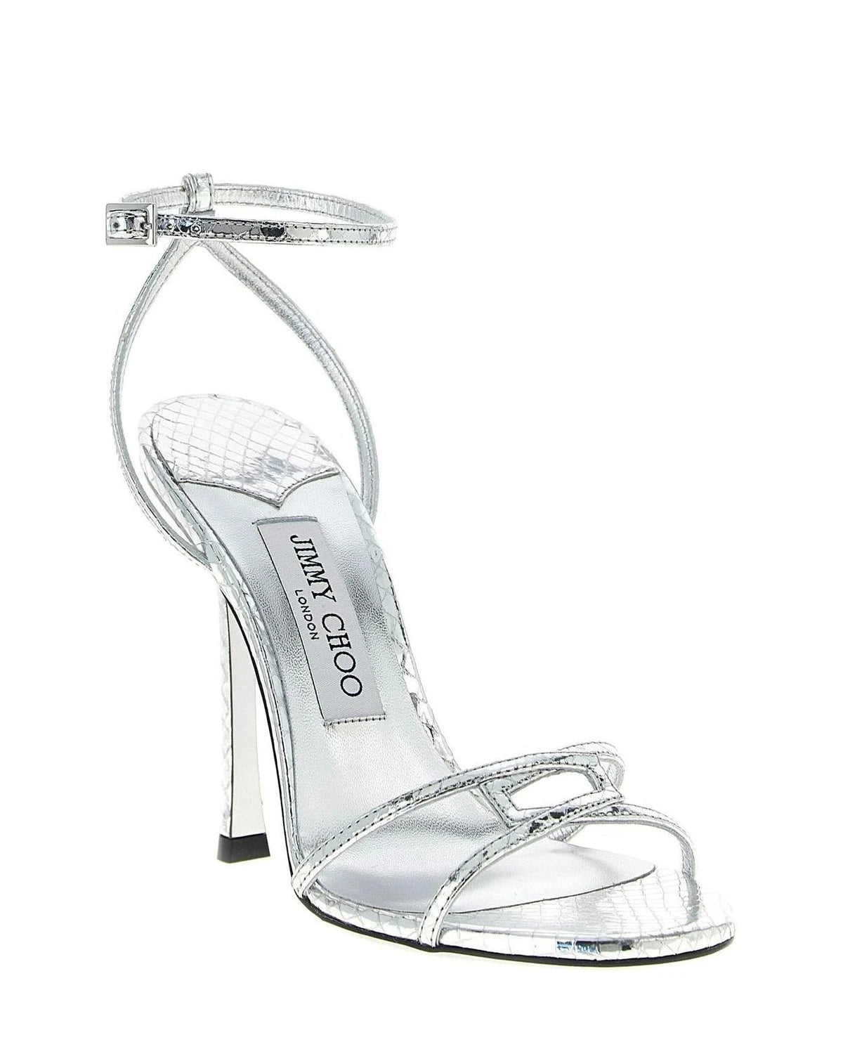 Jimmy Choo Sandals in silver, Leather — view 2
