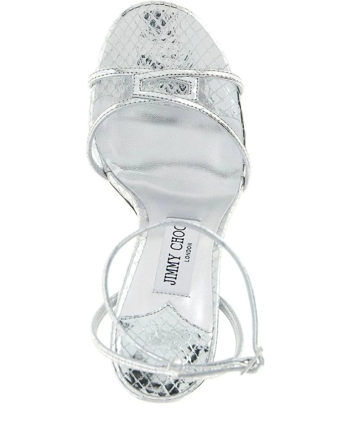 Jimmy Choo Sandals in silver, Leather — view 4