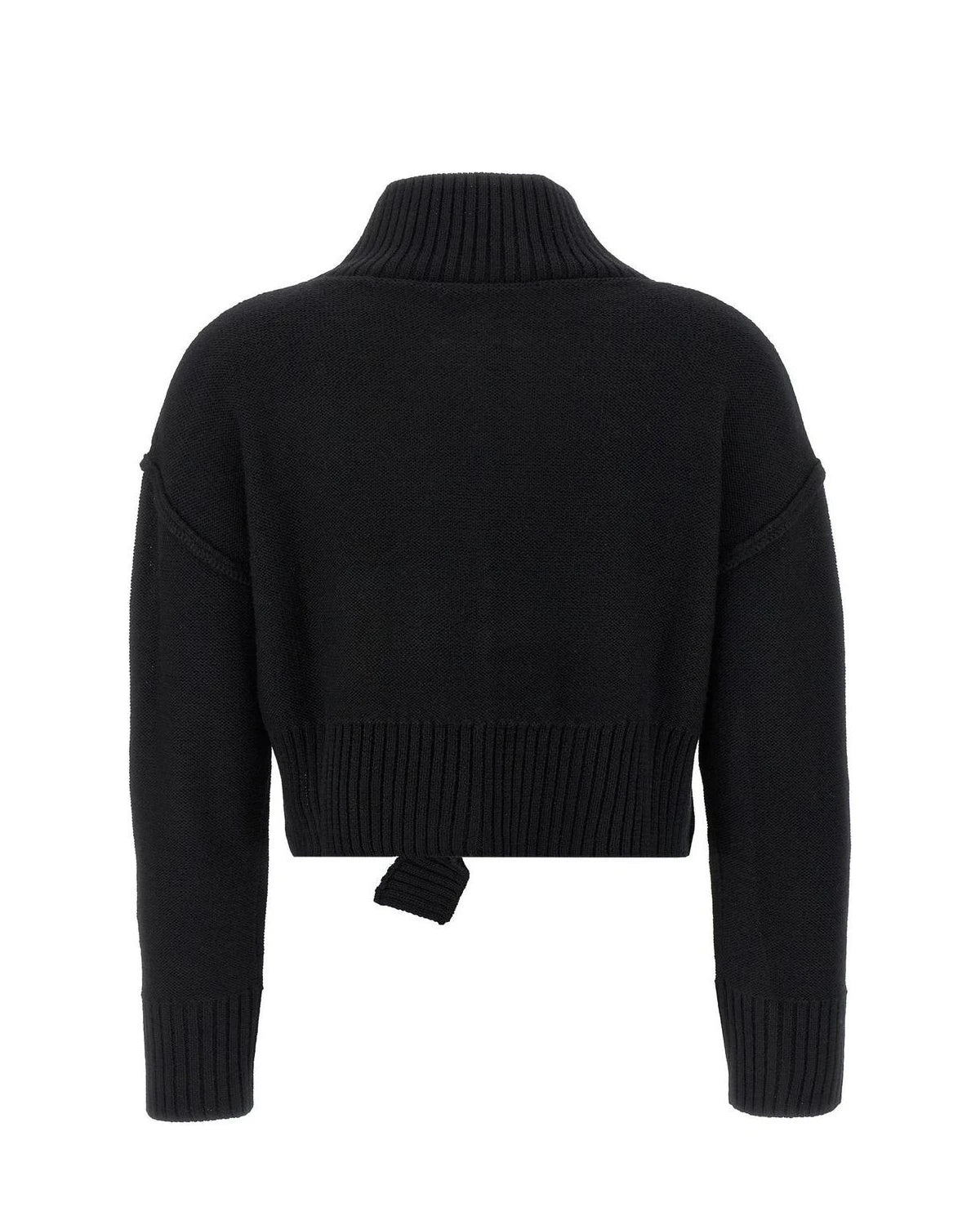 MM6 Maison Margiela Sweater in black, Virgin Wool — view 2