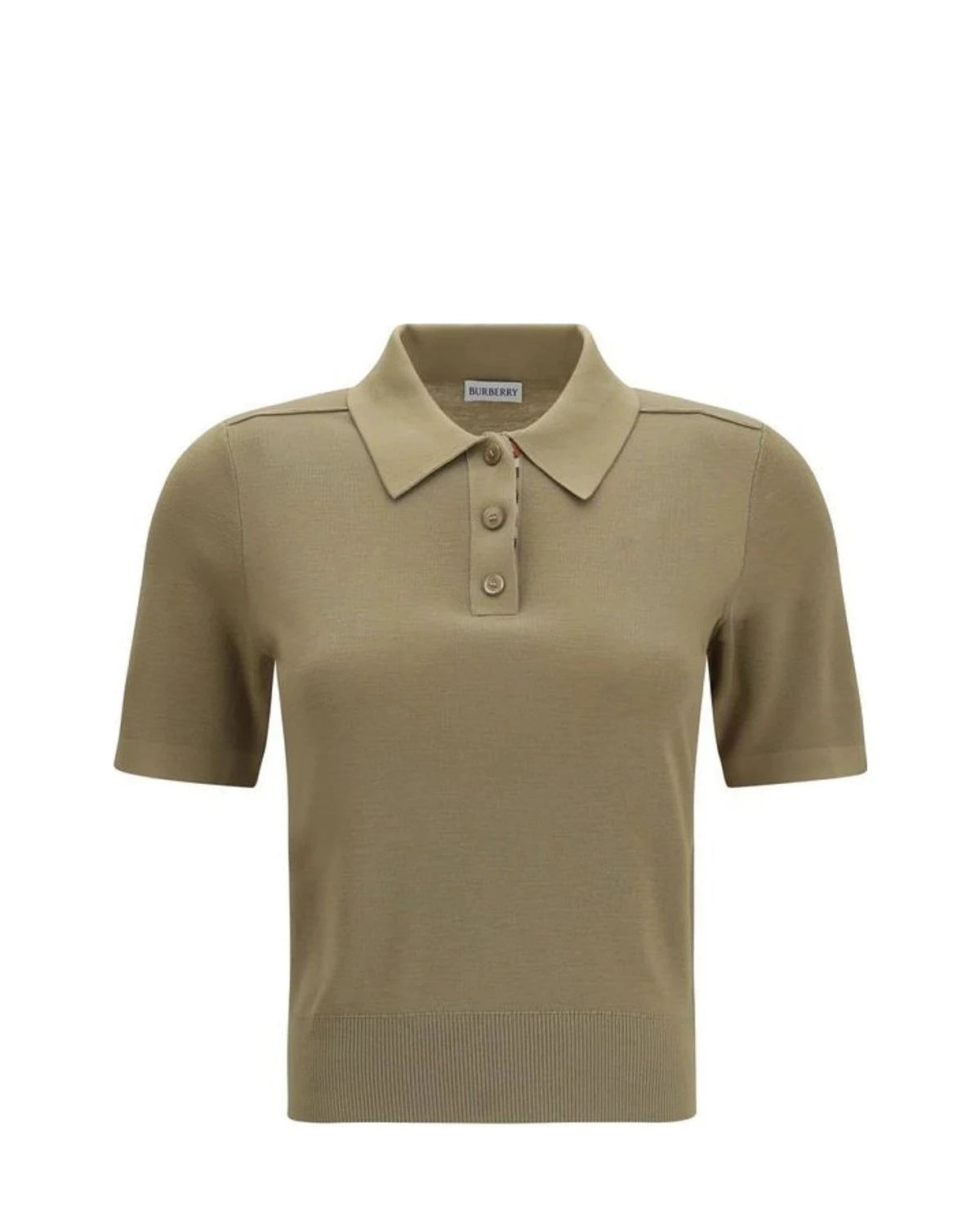 Burberry Henley Shirt in beige, Merino Wool