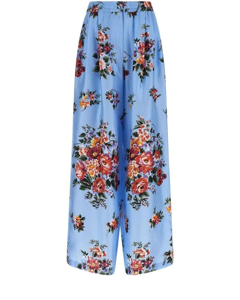 Dolce & Gabbana Palazzo Pant in blue, Silk