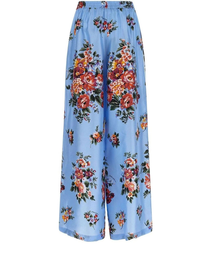 Dolce & Gabbana Palazzo Pant in blue, Silk — view 2