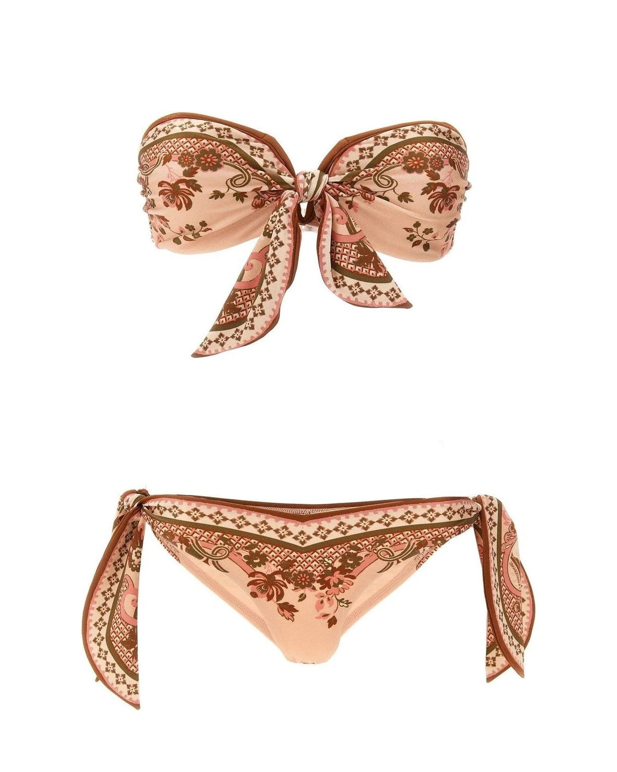 Zimmermann Classic Bikini in pink, Polyamide