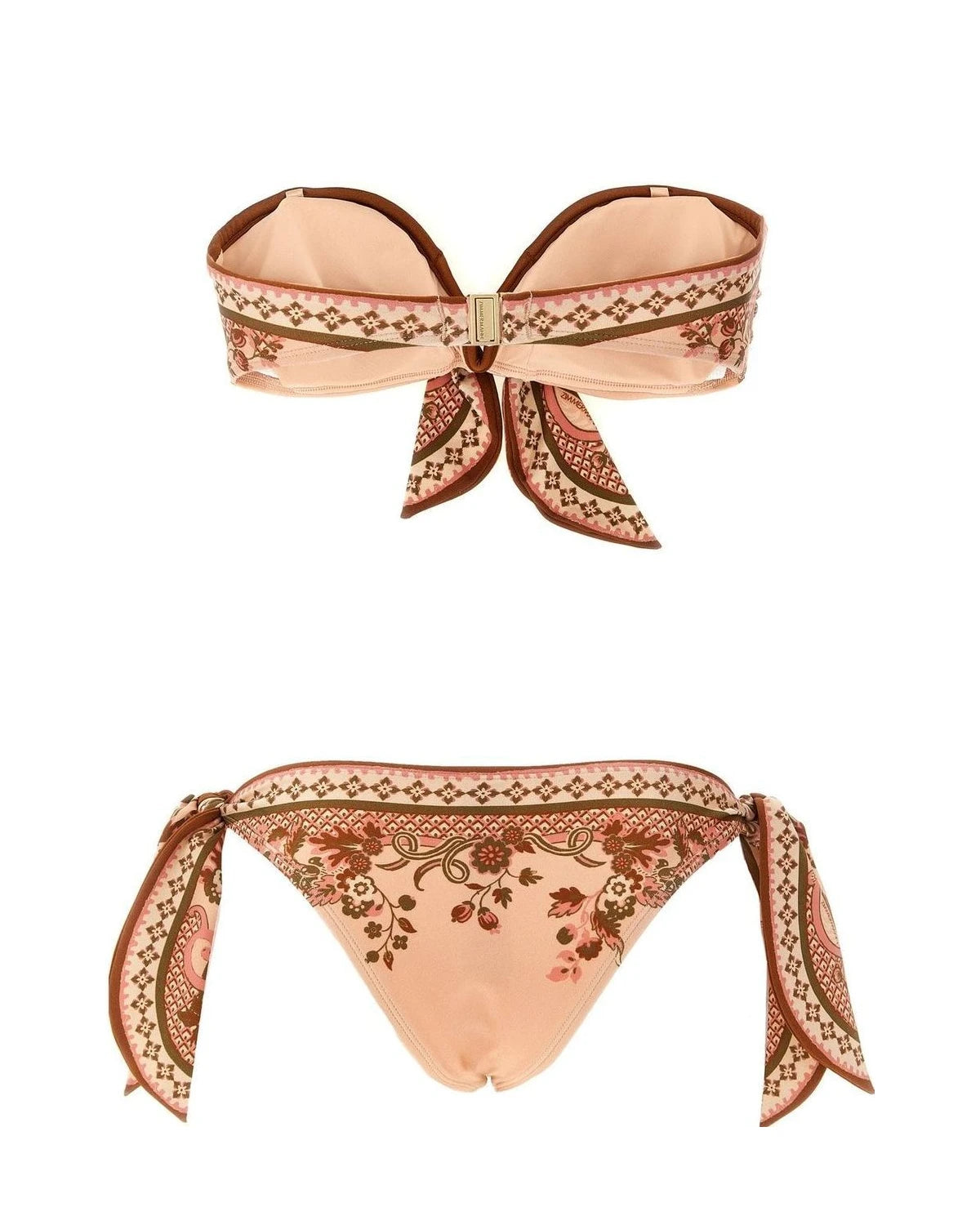 Zimmermann Classic Bikini in pink, Polyamide — view 2