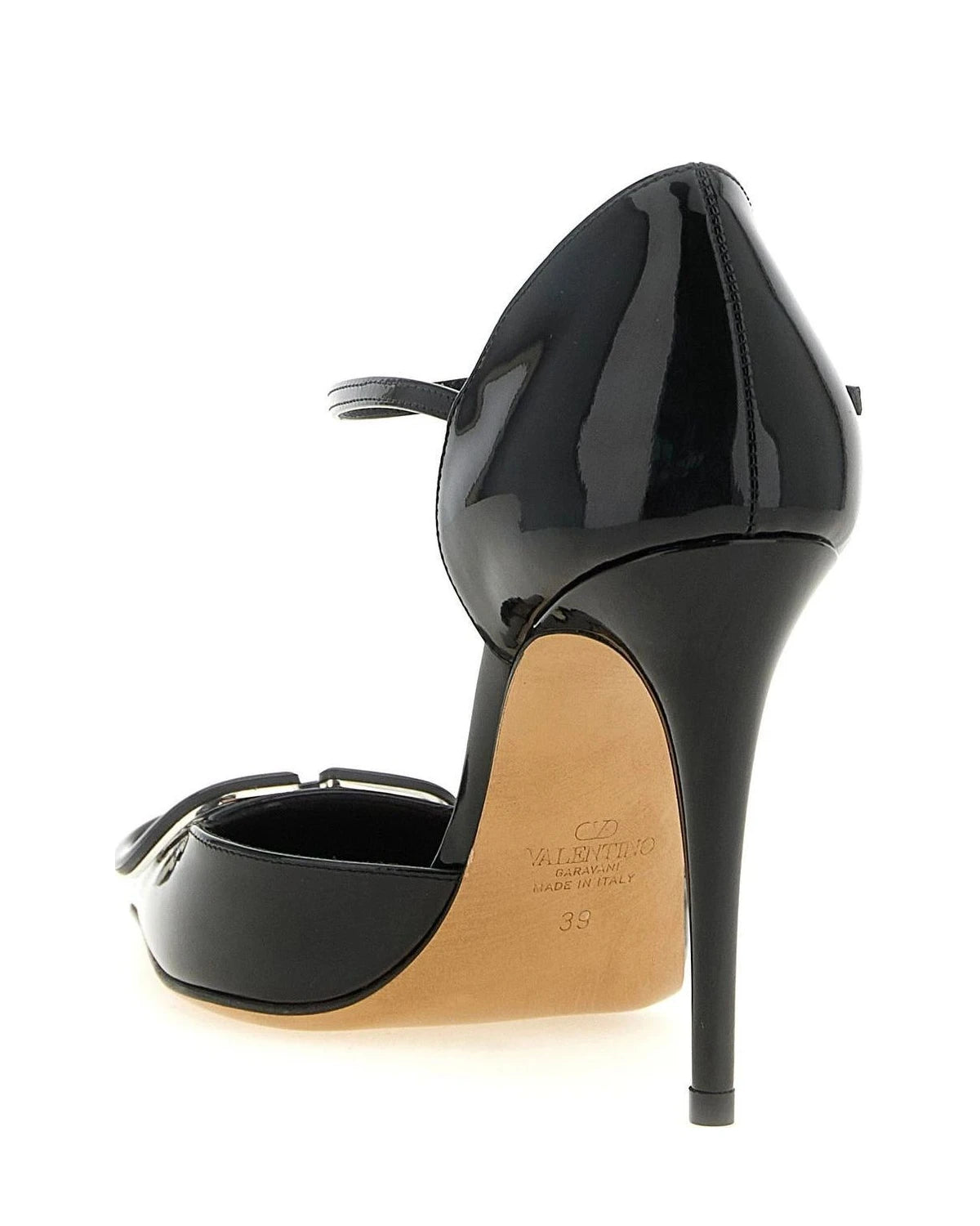 Valentino Garavani Pumps in black, Calfskin Leather — view 3