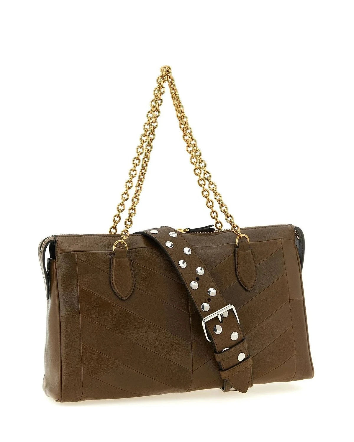 Valentino Garavani Shoulder Bag in brown, Lamb Leather — view 2