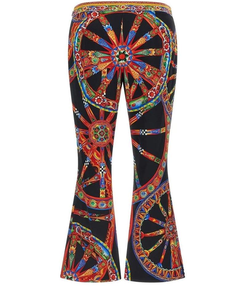 Dolce & Gabbana Palazzo Pant in multicolor, Silk — view 2