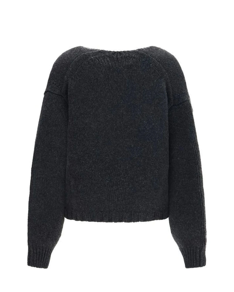 Khaite Cardigan in gray, Kashmir — view 2