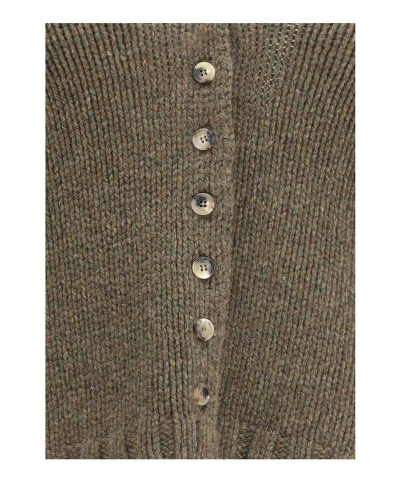 Khaite Cardigan in brown, Kashmir — view 3