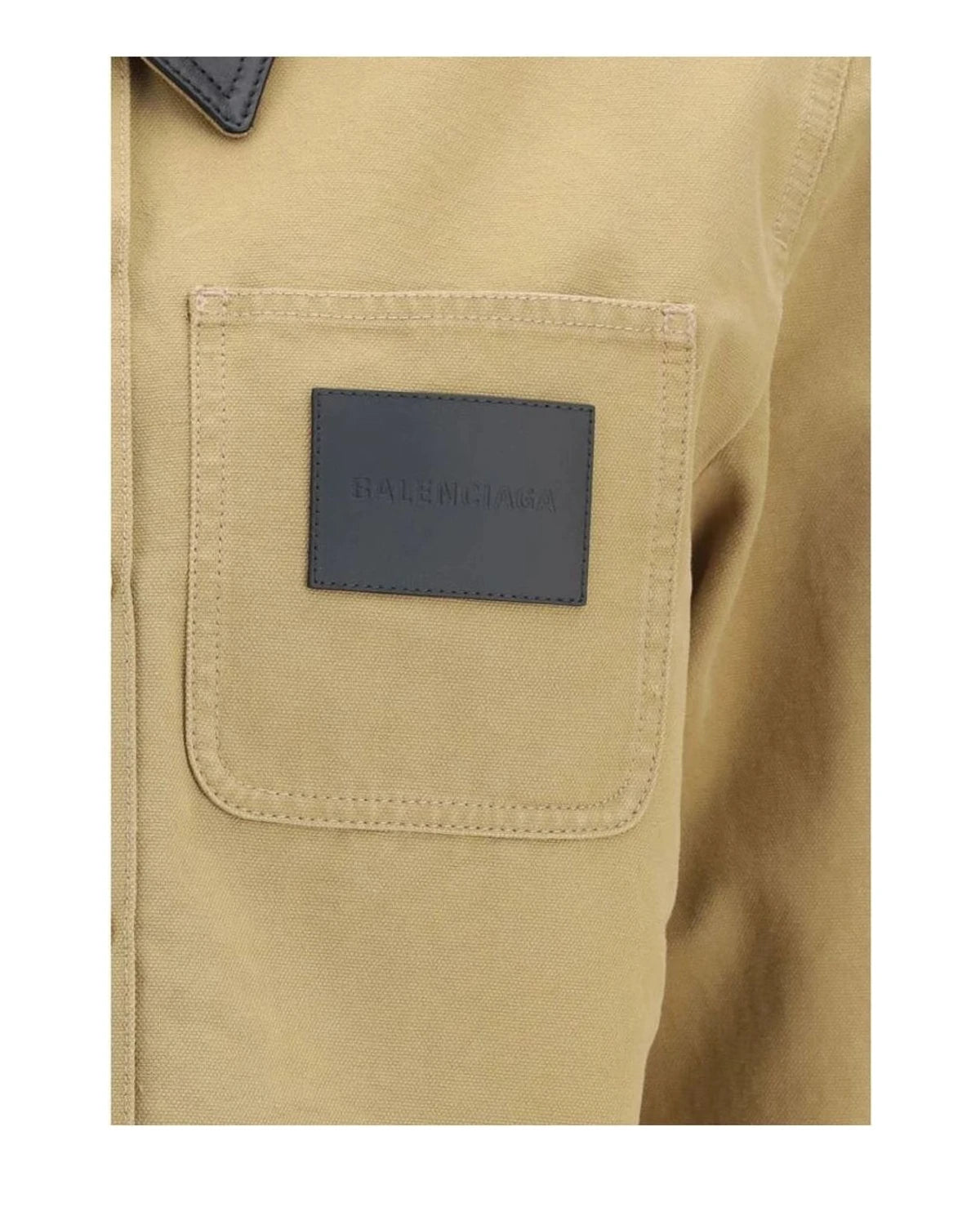 Balenciaga Trucker Jacket in beige, Cotton — view 3