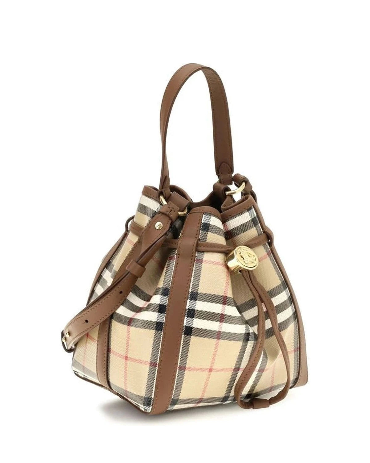Burberry Bucket Bag in beige, Calf Leather — view 2