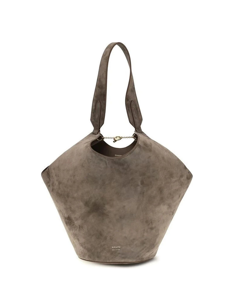 Khaite Bucket Bag in beige, Calf Leather