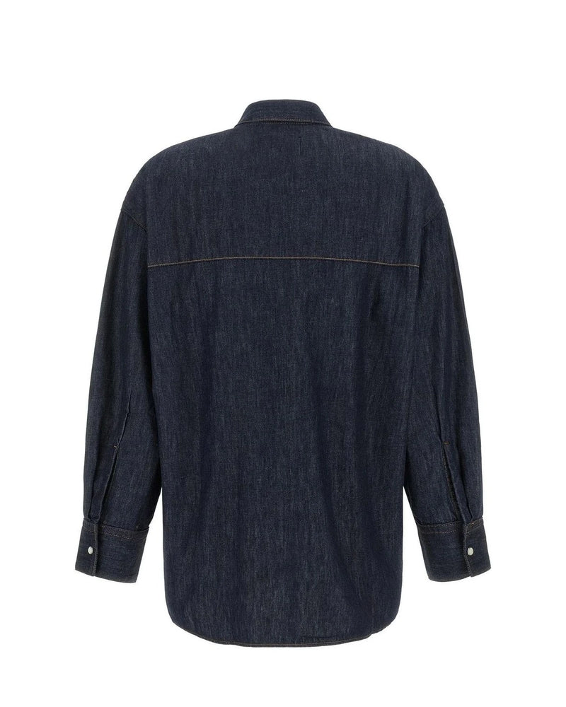 Khaite Dress Shirt in blue, Cotton — view 2