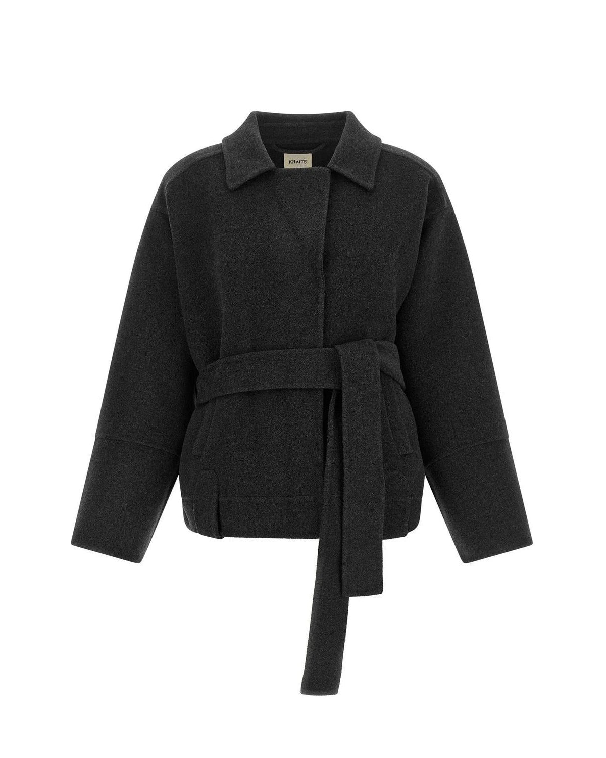 Khaite Bolero Jacket in gray, Wool