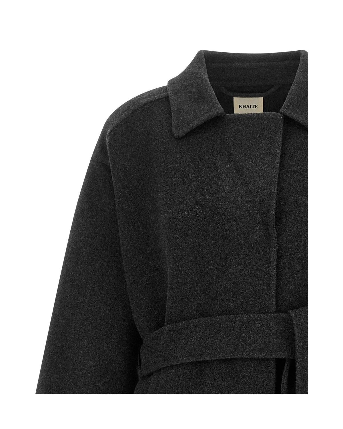 Khaite Bolero Jacket in gray, Wool — view 3