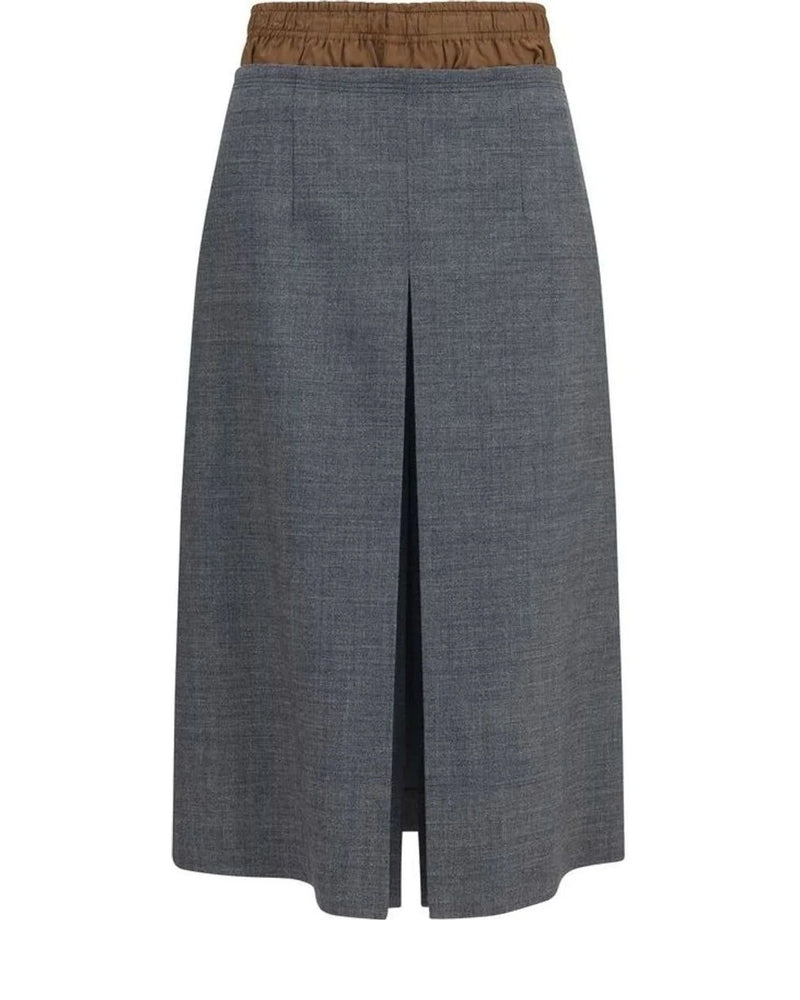 Prada Skirt in gray, Merino Wool