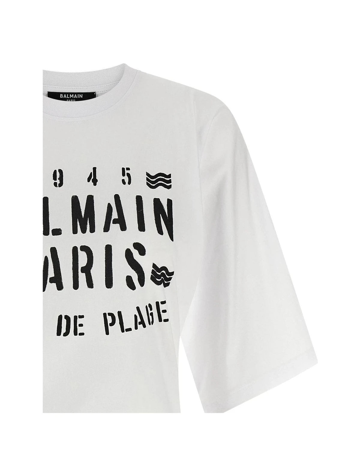 Balmain T-Shirt in white, Cotton — view 3