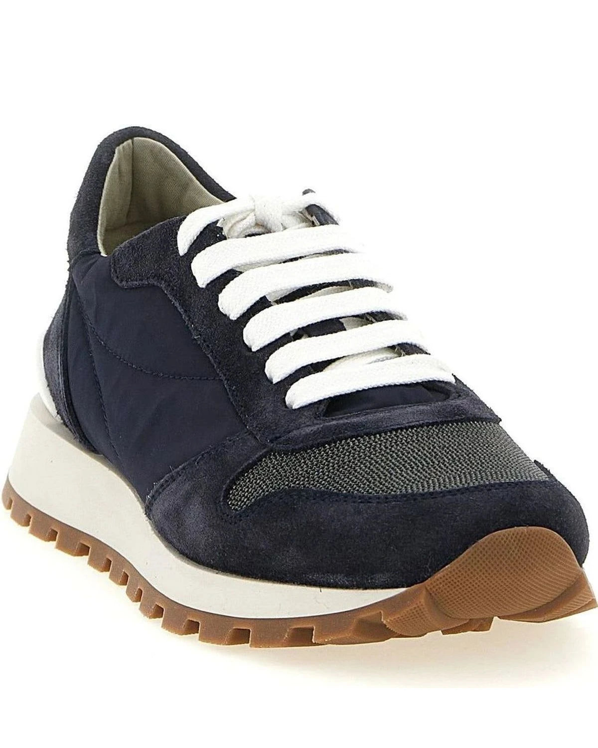 Brunello Cucinelli Sneakers in blue, Polyester — view 2