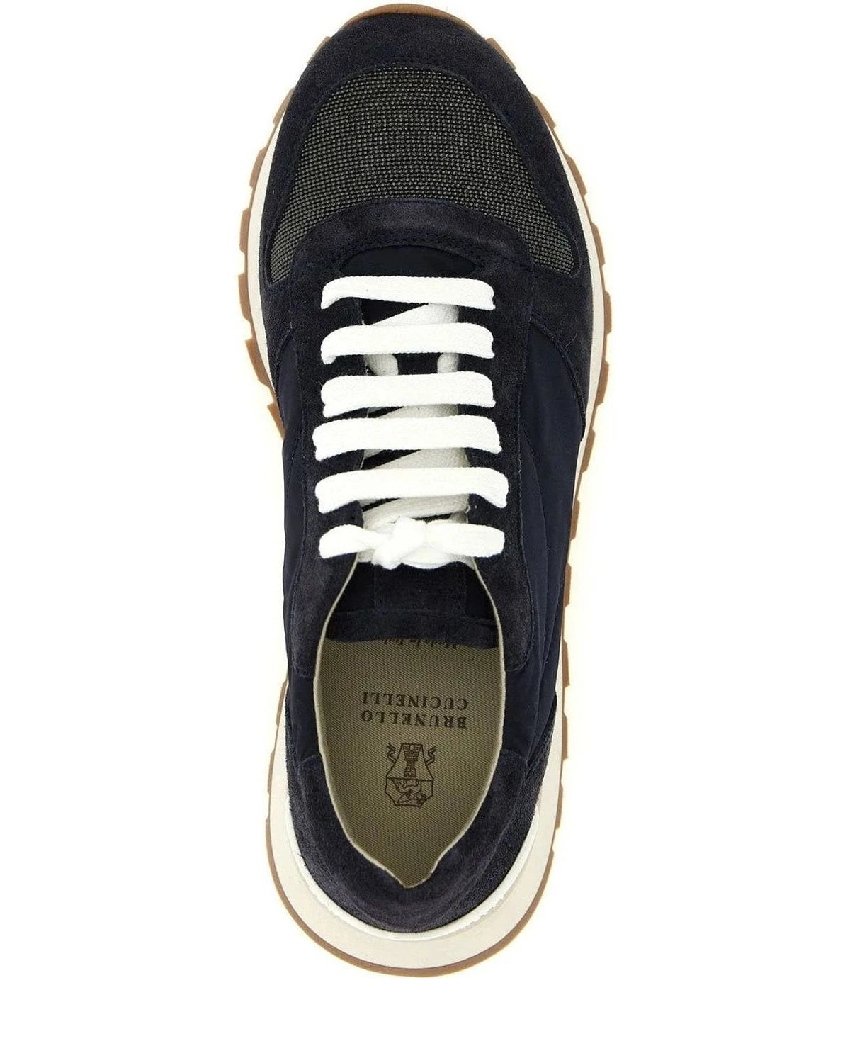 Brunello Cucinelli Sneakers in blue, Polyester — view 4