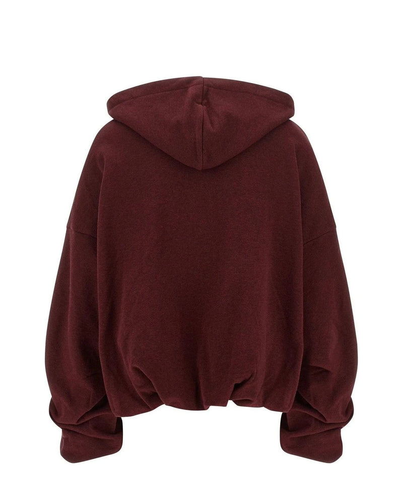 Dries Van Noten Hoodie in red, Cotton — view 2