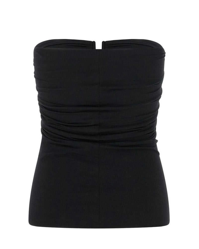 Rick Owens Corset Top in black, Nylon — view 2