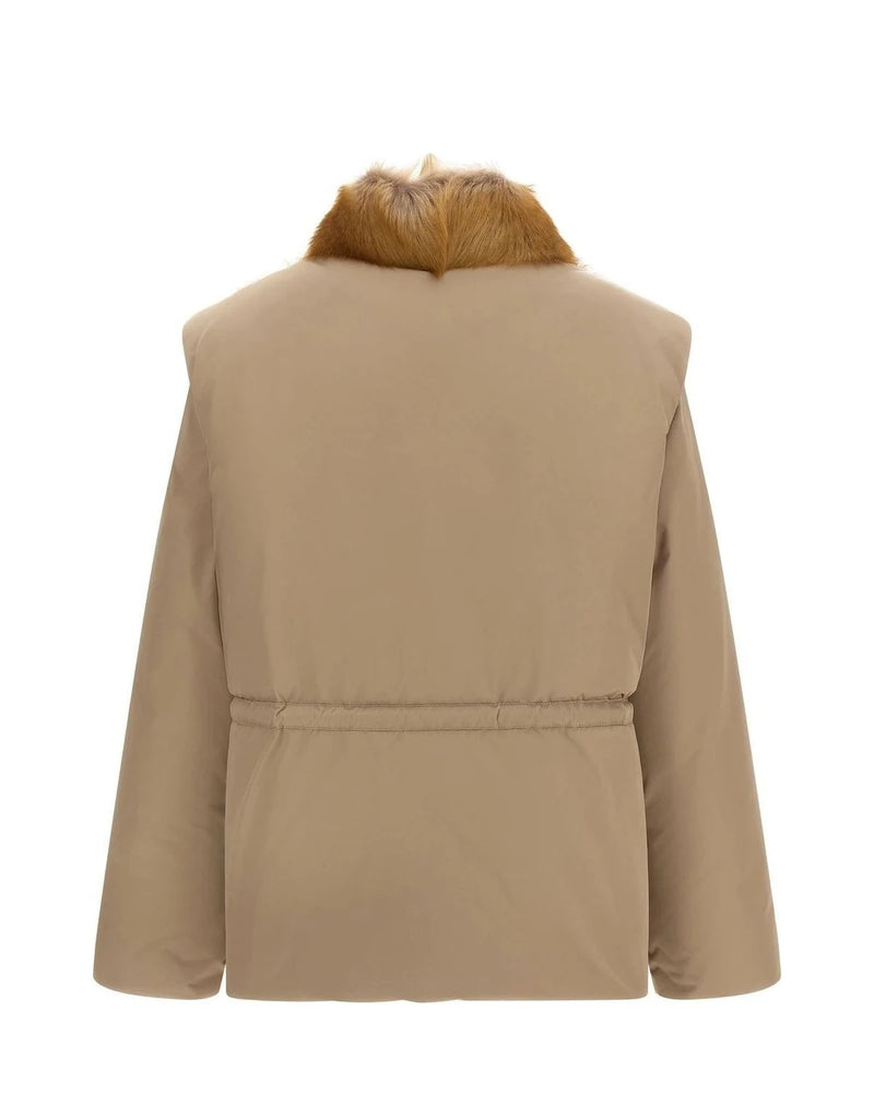 Moncler Puffer Jacket in beige, Polyester — view 3