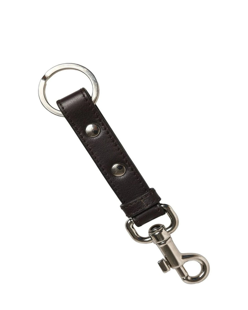 Dolce & Gabbana Keychain in black, Leather — view 3