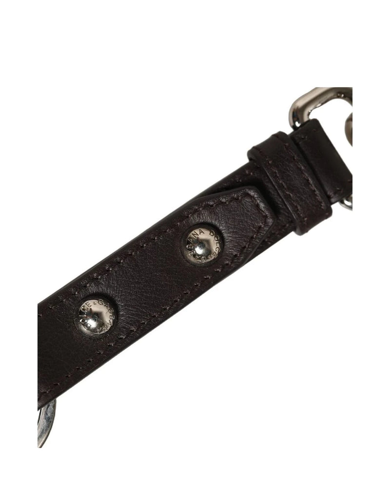 Dolce & Gabbana Keychain in black, Leather — view 4