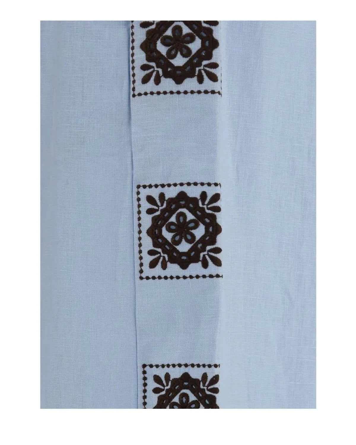 Alemais Palazzo Pant in blue, Linen — view 3