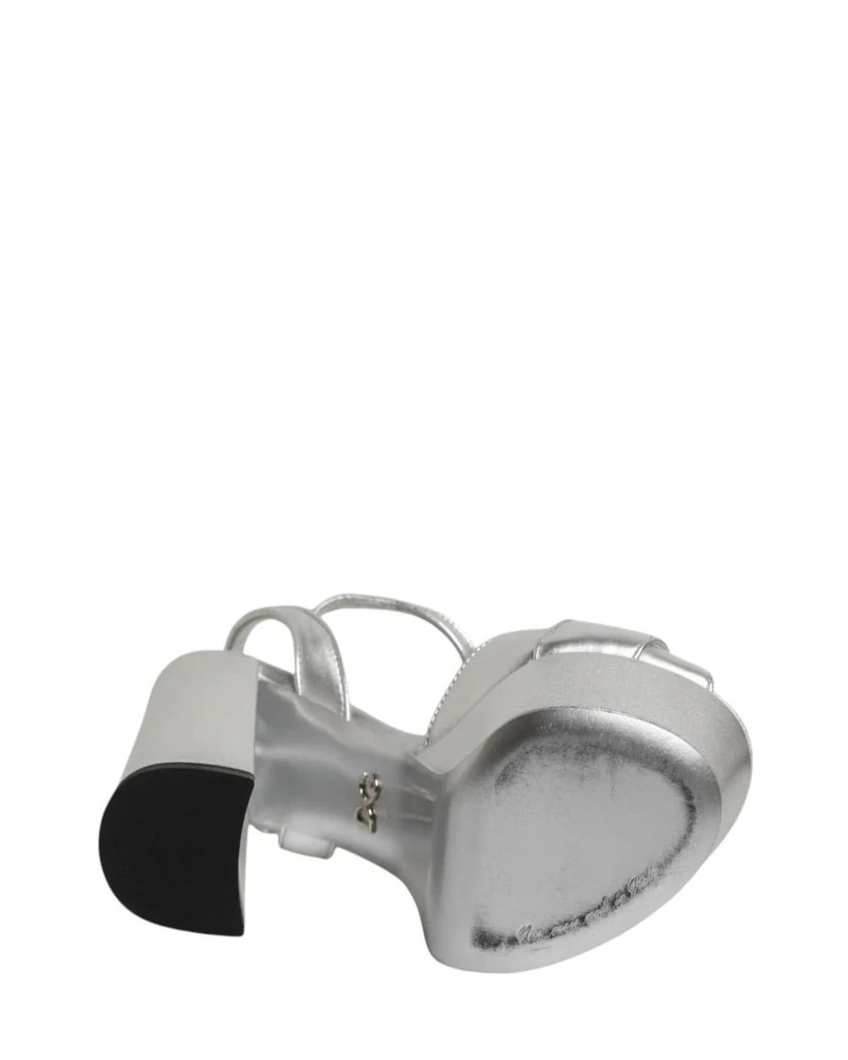 Dolce & Gabbana Sandals in silver, Leather — view 5