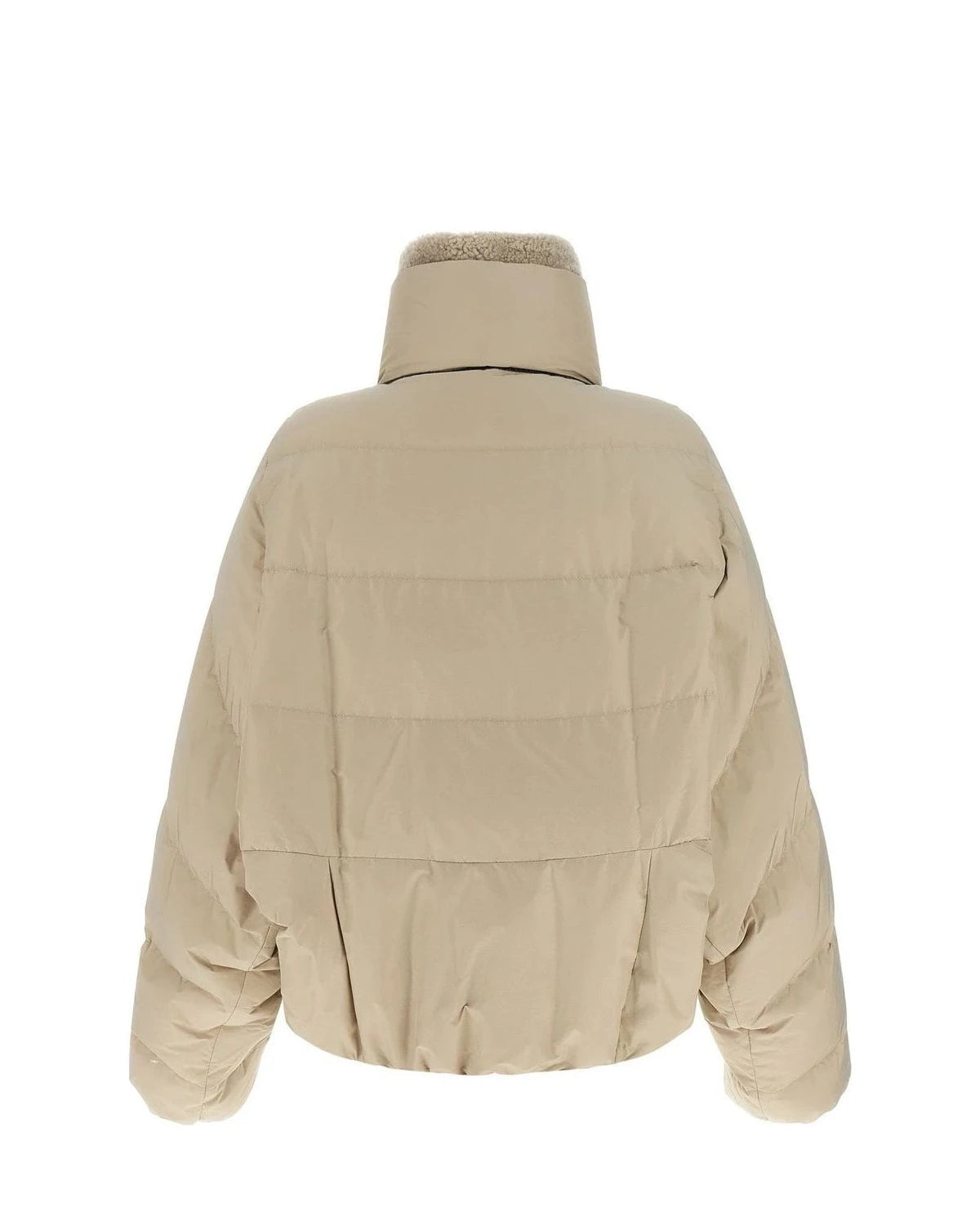 Brunello Cucinelli Puffer Jacket in beige, Cotton — view 2