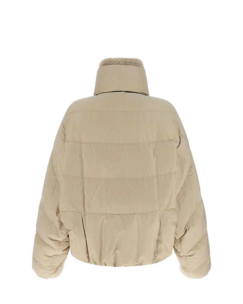 Brunello Cucinelli Puffer Jacket in beige, Cotton — view 2