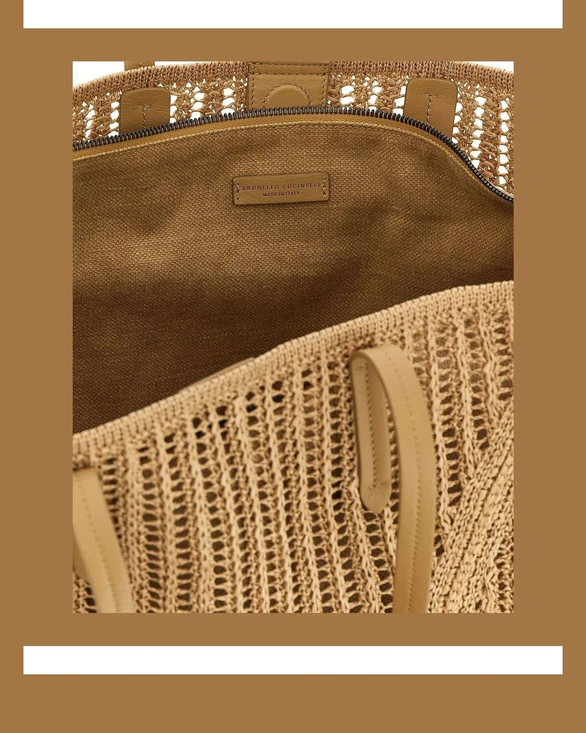 Brunello Cucinelli Tote Bag in beige, Polyamide — view 4