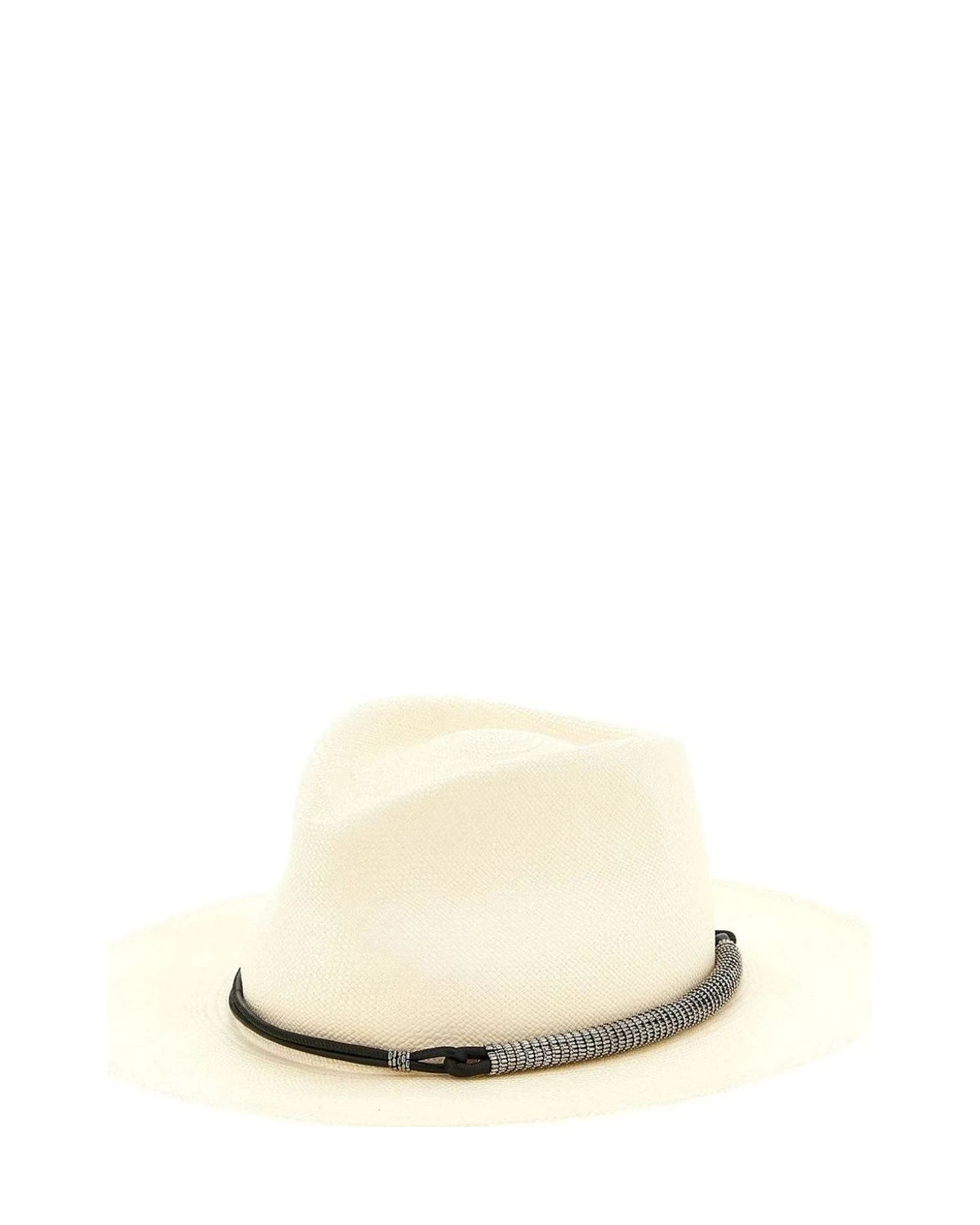 Brunello Cucinelli Panama Hat in beige — view 2
