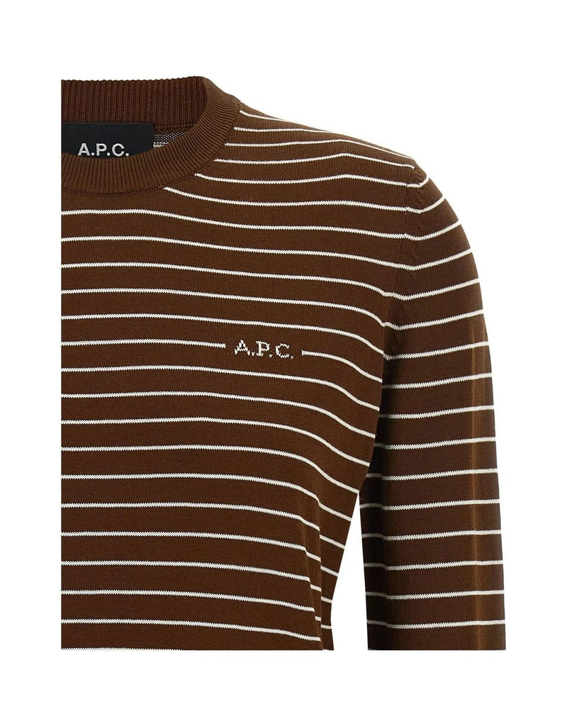 A.P.C. Sweater in brown, Cotton — view 3