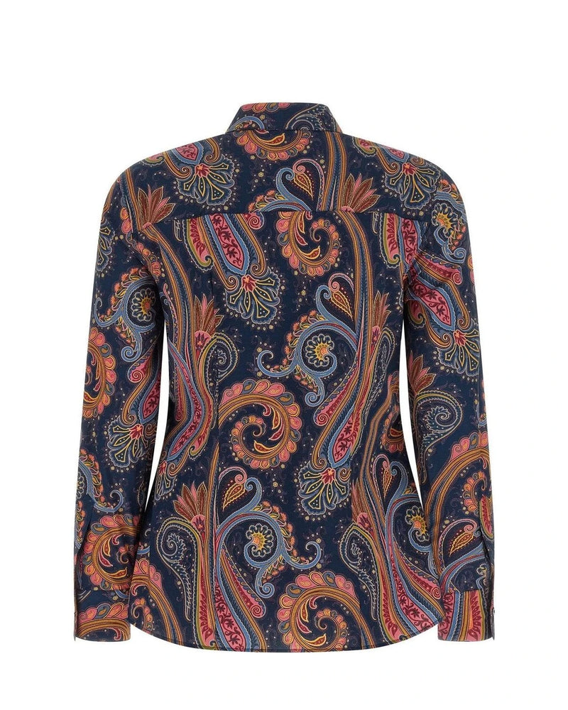 Etro Dress Shirt in blue, Cotton — view 2