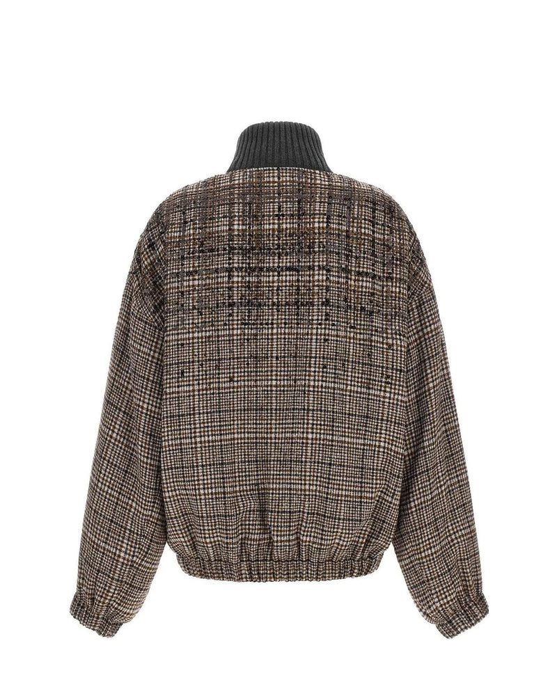 Brunello Cucinelli Bomber Jacket in brown, Alpaca — view 2