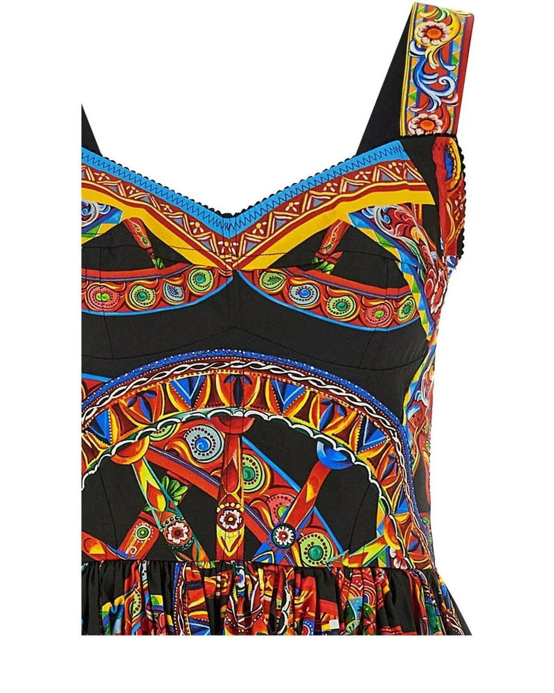 Dolce & Gabbana Dresse in multicolor, Cotton — view 3
