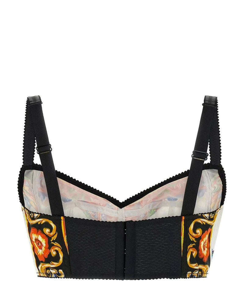 Dolce & Gabbana Corset Top in multicolor, Cotton — view 2