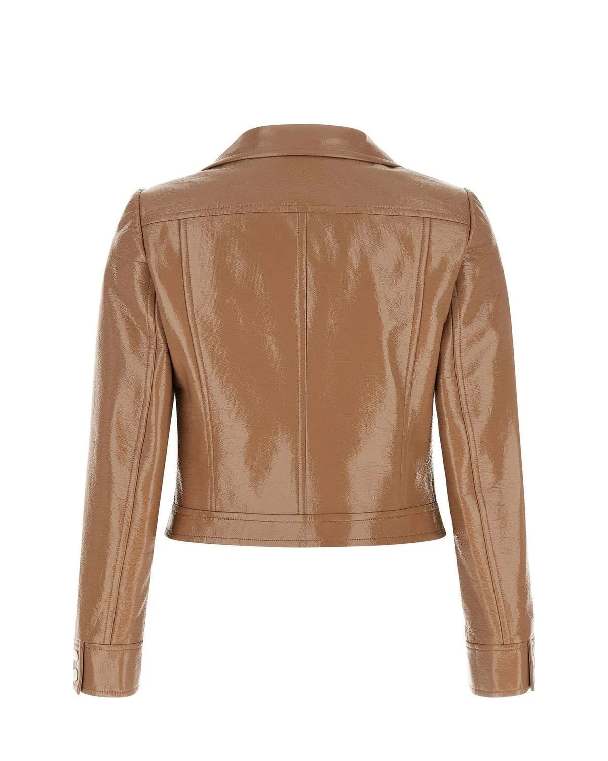 Courrèges Trucker Jacket in brown, Cotton — view 2