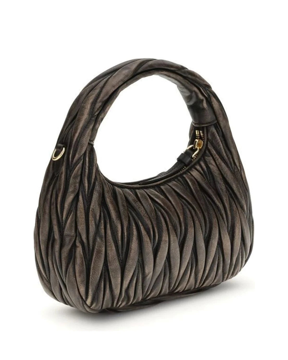 Miu Miu Shoulder Bag in brown, Lamb — view 3