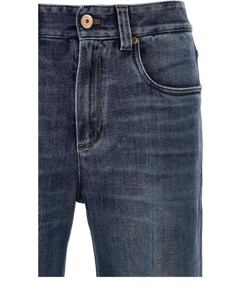 Brunello Cucinelli Jean in blue, Cotton — view 3