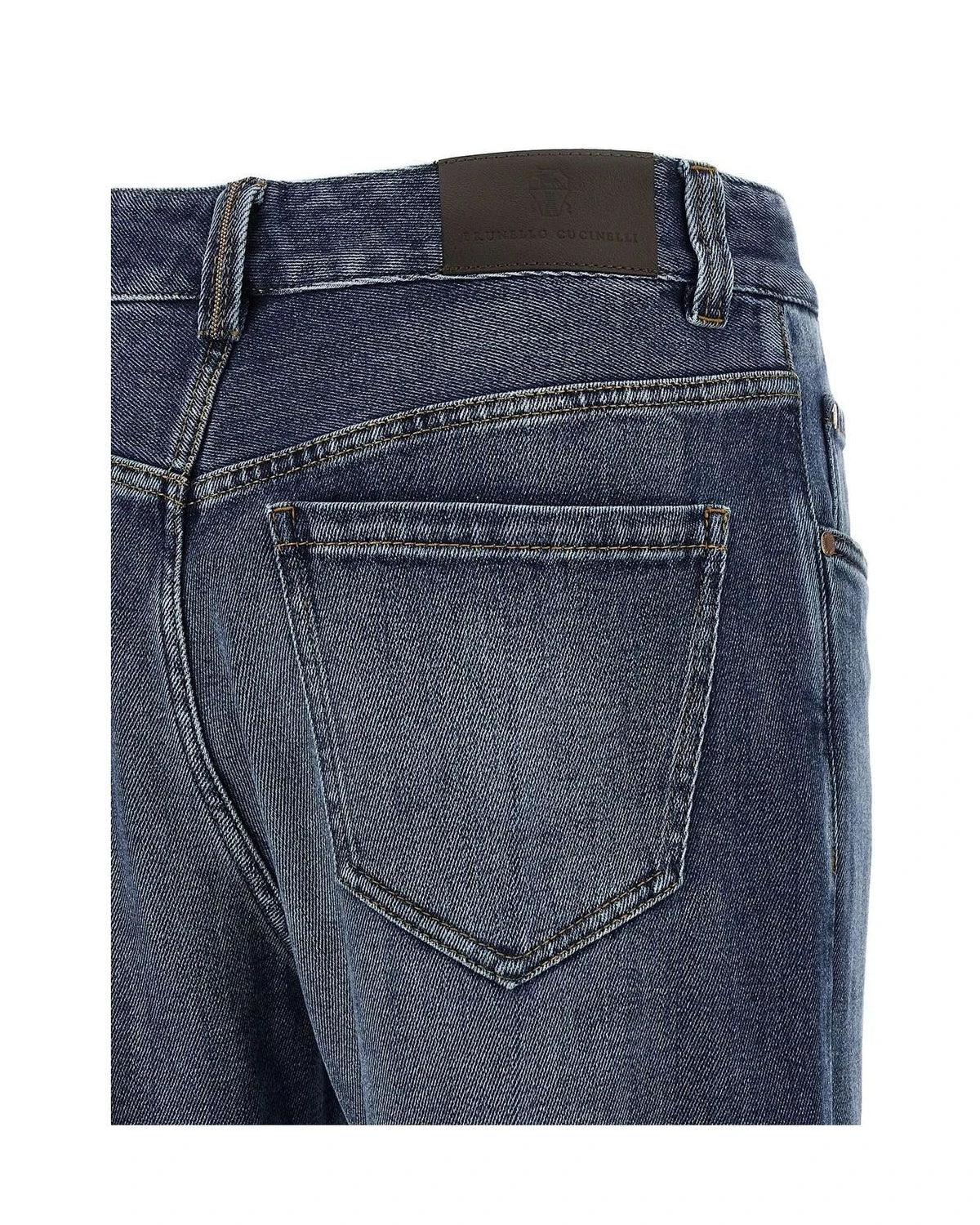 Brunello Cucinelli Jean in blue, Cotton — view 4