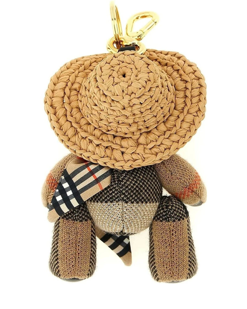 Burberry Keychain in beige, Wool — view 2