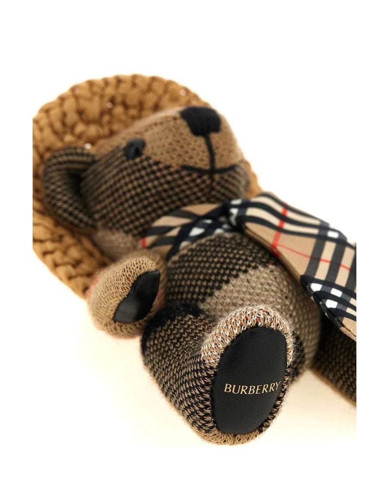 Burberry Keychain in beige, Wool — view 3