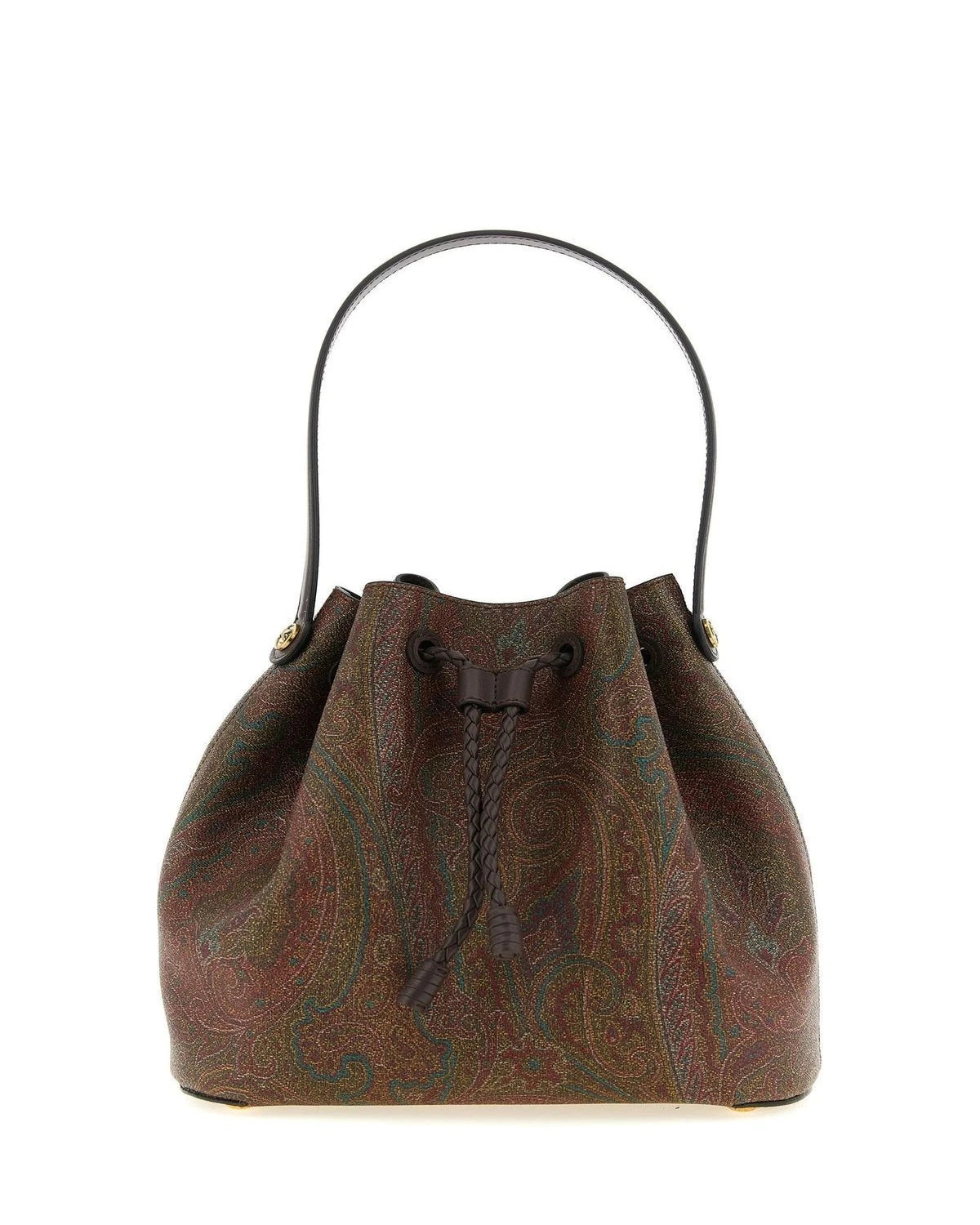 Etro Bucket Bag in brown, Cotton
