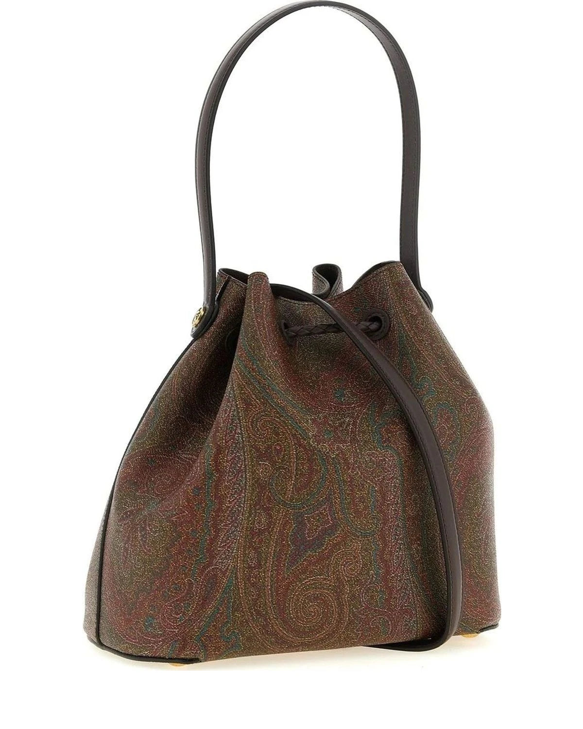 Etro Bucket Bag in brown, Cotton — view 2
