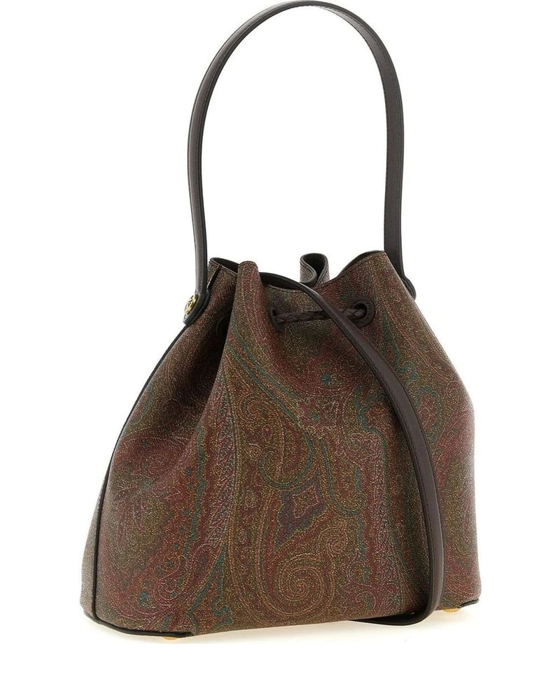Etro Bucket Bag in brown, Cotton — view 2
